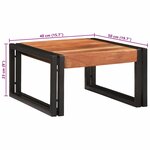 vidaXL Étagère de salle de bain avec étagère 40 x 50 x 23 cm