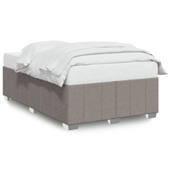 vidaXL Cadre de lit sans matelas taupe 120x190 cm tissu