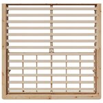 vidaXL Cadre de lit Marron 200 x 200 cm Pin massif