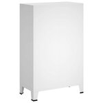 vidaXL Garde-robe industrielle Blanc 67x35x107 cm Acier