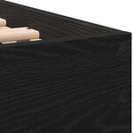 vidaXL Cadre de lit – Chêne noir  90x190 cm  en bois reconstitué.