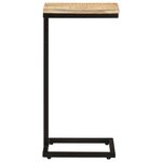 vidaXL Tables d'appoint 2 Pièces 31 5x24 5x64 5 cm Bois de manguier brut