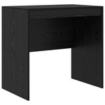 vidaXL Bureau chêne noir 80x50x76 cm en bois d'ingénierie