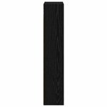 vidaXL Armoire murale de salle de bain Chêne Noir 30 x 14 x 70 cm