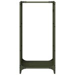 vidaXL Portant de bois chauffage vert olive 40x30x80 cm