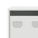 vidaXL Meuble TV blanc 101 5x39x43 5 cm acier laminé à froid