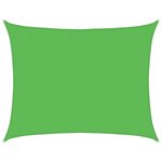 vidaXL Voile d'ombrage 160 g/m² Vert clair 6x7 m PEHD