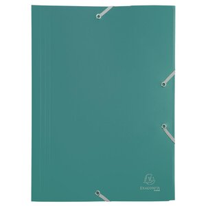 Chemise à élastique 3 rabats Polypropylène 4/10e Opaque Eco Vert x 30 EXACOMPTA