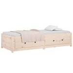 vidaXL Lit de jour sans matelas 80x200 cm bois de pin massif