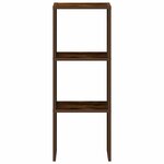 vidaXL Bibliothèque empilable chêne fumé 30x30x80 cm bois d'ingénierie