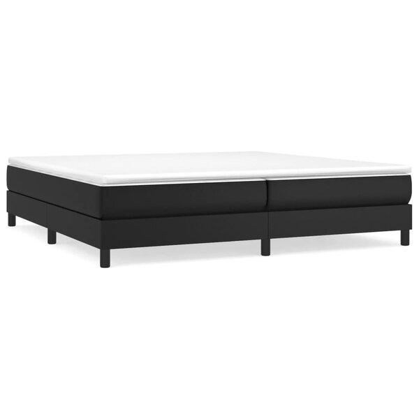 vidaXL Cadre de lit noir 200x200 cm similicuir