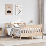 vidaXL Cadre de lit sans matelas 160x200 cm bois massif de pin