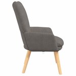 vidaXL Fauteuil relaxant Gris clair 63 x 67 x 94 cm tissu
