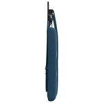 vidaXL Tête de lit suspendue Avec lumière LED Bleu Velours