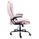 vidaXL Chaise de bureau Rose Velours