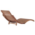 vidaXL Chaise longue pliable Bois de teck solide