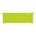 vidaXL Coussins de banc de jardin lot de 2 vert vif tissu Oxford