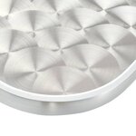 Vidaxl table de jardin argenté 120x60x(70-110) cm  aluminium