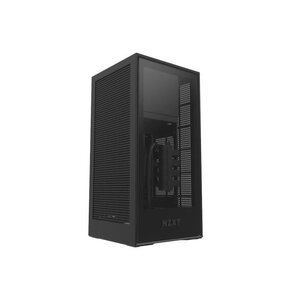 NZXT Boîtier PC H1 Black/Black (small ITX case + PSU 650W + 140mm AIO Watercooler)