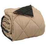 vidaXL Duvet complet toute l'année Noir et Taupe 240 x 260 cm