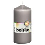 Bolsius Bougies pilier 10 Pièces 120x58 mm Gris chaud