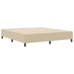 VidaXL Lit Box Spring Vert Clair Grey Super King Tissu en Velours Côtelé