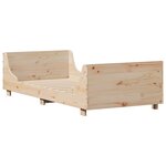 vidaXL Cadre de lit sans matelas 90x200 cm bois de pin massif