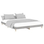 vidaXL Cadre de lit sans matelas sonoma gris 120x200cm bois ingénierie