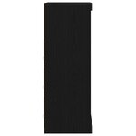 vidaXL Buffet Chêne noir 60 5 x 37 x 100 cm Bois d'ingénierie