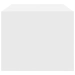 vidaXL Meuble TV blanc 60x31x25 5 cm bois d'ingénierie