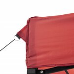 vidaXL Tente de réception pliable escamotable bordeaux 410x279x315 cm