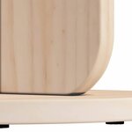 vidaXL Table basse Naturel 39 5 x 39 5 x 53 5 cm Bois massif en pin