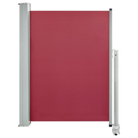 vidaXL Auvent latéral rétractable de patio 100x300 cm Rouge