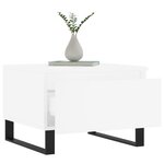 vidaXL Tables basses 2 Pièces blanc 50x46x35 cm bois d'ingénierie