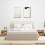 vidaXL Tables de chevet 2 Pièces avec LED chêne artisanal 60x35x40 cm