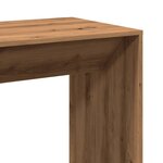vidaXL Table de bar chêne artisanal 102x50x103 5 cm bois d'ingénierie