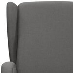 vidaXL Fauteuil de massage Gris clair Tissu