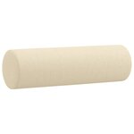 vidaXL Ensemble de canapés 2 Pièces avec coussins crème tissu
