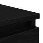 vidaXL Buffet chêne noir 37 5x35x76 cm bois d'ingénierie