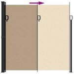vidaXL Auvent latéral rétractable beige 200x300 cm