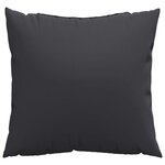 vidaXL Coussins de canapé 4 Pièces noir 60x60 cm tissu