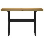 vidaXL Table console NOAIN pieds en forme de X 120x30x75 cm massif pin