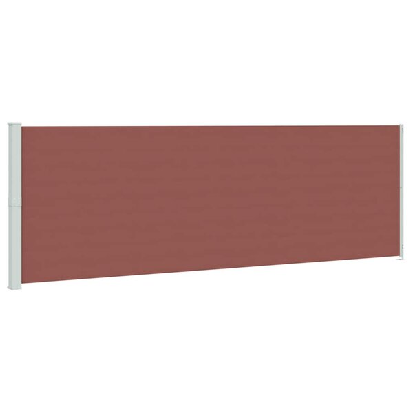 vidaXL Auvent latéral rétractable de patio 200x600 cm Marron