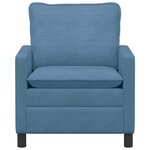 vidaXL Canapé Bleu 76 x 81 x 87 5 cm Tissu