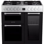 LEISURE CK90F320XG -Piano de cuisson table gaz-5 foyers-5,5kWh-triple cavité-2 fours+1 grill-60L+79L-A-Inox