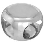 vidaXL Table basse aluminium 50x50x30 cm argenté
