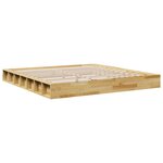 vidaXL Cadre de lit sans matelas 200 x 200 cm en bois massif de chêne