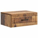 vidaXL Cabinet de chevet mural Bois ancien 49 x 34 5 x 20 cm