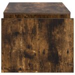 vidaXL Table basse Chêne fumé 90 x 45 x 35 cm Bois d'ingénierie