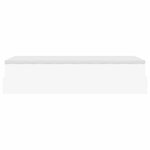 VidaXL Cadre de lit ottoman avec matelas blanc 90x200 cm similicuir